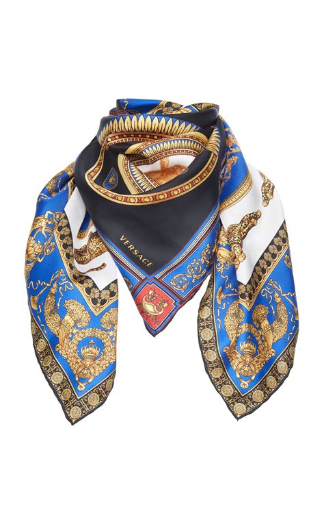 blue VERSACE Men Scarves & pocket squares .